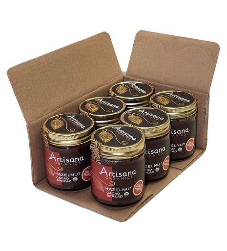 [AOcaha8-6P] Artisana Organic Hazelnut Cacao Spread (8oz - 6 Pack Case)